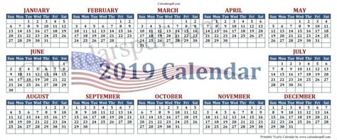 20 Government Calendar 2019 Free Download Printable Calendar Templates ️