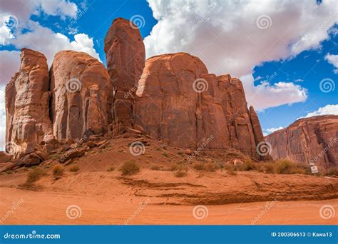 Big Red Rocks Of Monument Valley Editorial Stock Photo Image Of Huge