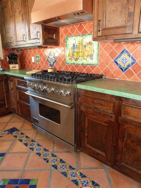 Kitchen Remodel Using Mexican Tiles By Spanish