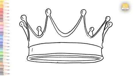 Queen Crown Drawing Easy How To Draw A Crown Step By Step Outline