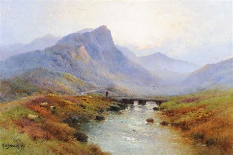 Early Morning On The Ogwen Moors North Wales By Alfred Fontville De