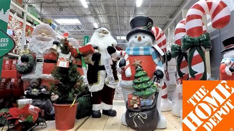 Red and green get all the love when it comes to holiday decor, but this year we're leaving our striped stockings and neon lights in storage and swapping them out for metallics. CHRISTMAS DECOR AT HOME DEPOT - CHRISTMAS SHOPPING ...