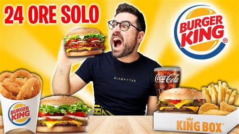 MANGIO SOLO BURGER KING PER 24 ORE! *finito male* - YouTube