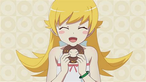 Anime Blonde Doughnut Blush Monogatari Series Monogatari Series Second Season Hd