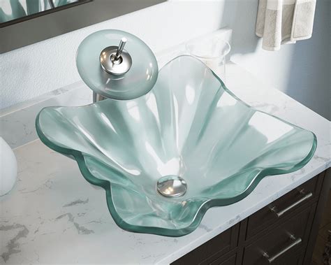 Frosted Glass Vessel Sink