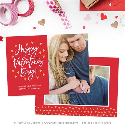 Valentines Day Card Templates For Photographers Props Hazy Skies