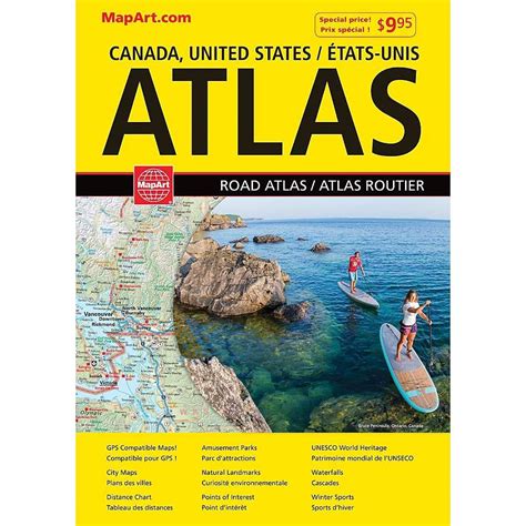 Canada Usa Mexico Large Print Road Atlas Mapart Delivery Cornershop