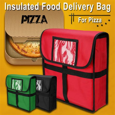 Pizza Delivery Bag Thermal Insulated Pizza Food Boxes Storage 13x 13x