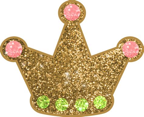 Download Crown Gold Glitter Glamour Sparkle Shiny Sticker Freeto Gold