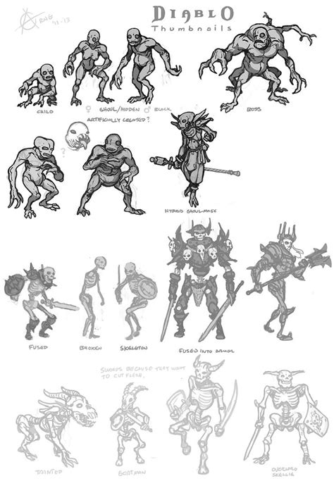 Diablo Cartoon Character Design Character Design Concept Art Characters