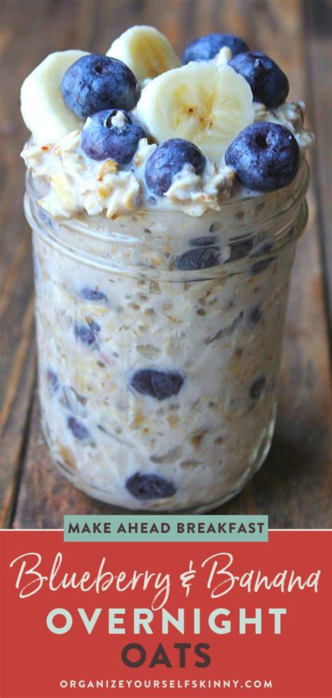 Jump to recipe jump to video. Blueberry Banana Overnight Oats | Recipe | Low calorie overnight oats, Blueberry overnight oats ...