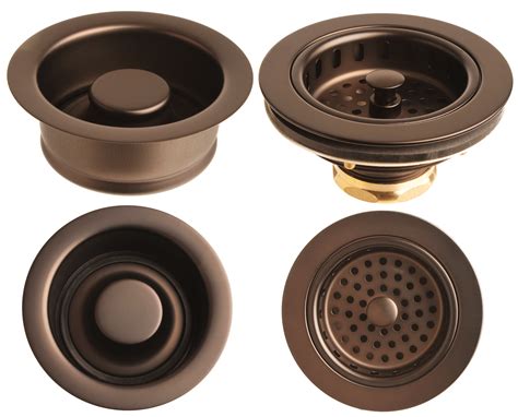 Easily fits into all 3 ½ kitchen sink strainer outlets. Oil Rubbed Bronze Sink Garbage Disposer Flange and Basket ...
