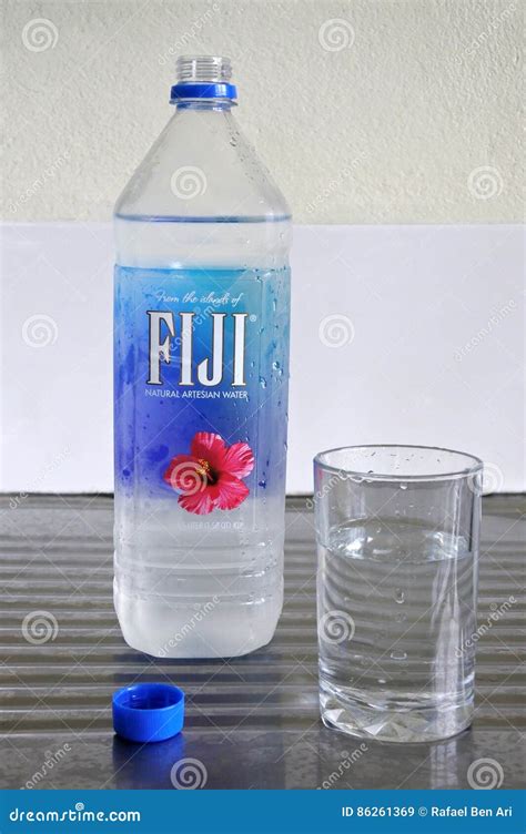 Fiji Water Natural Artesian Bottled Water Editorial Stock Image
