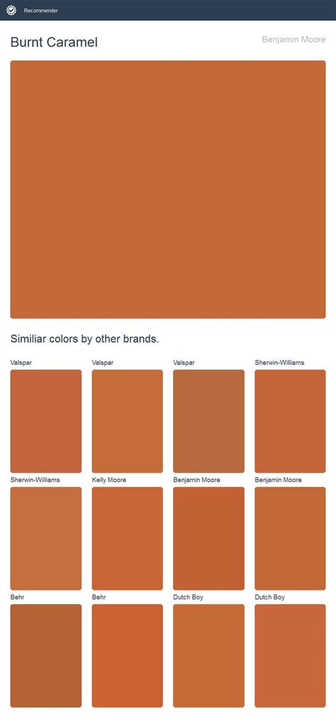 Shop the largest and washington state homeowners favorite benjamin moore® color collection. Burnt Caramel, Benjamin Moore. | Dunn edwards paint, Dutch ...