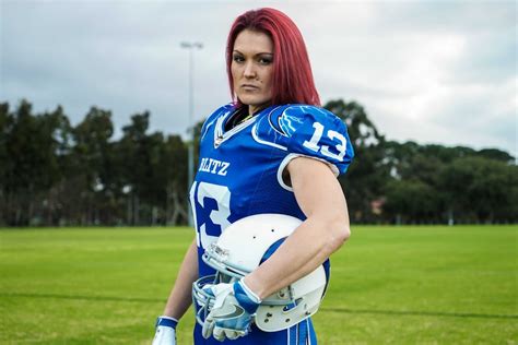 women s gridiron players ditch skimpy uniforms to tackle full contact league abc news