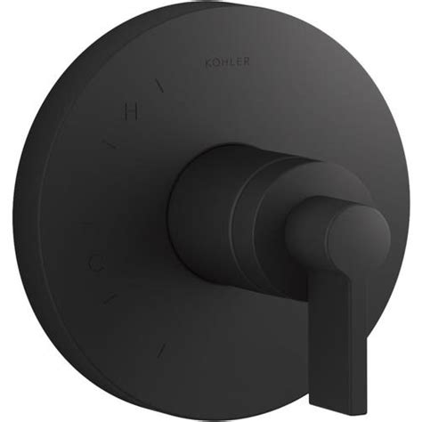 Studio s diverter valve trim kit in matte black. KOHLER Matte Black Lever Shower Handle in the Shower ...