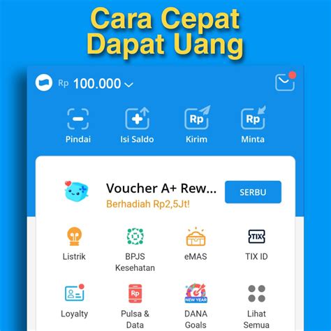 Cara Dapat Uang Gratis Dari Hp Rp Ribu Langsung Cair Ke Saldo Dana