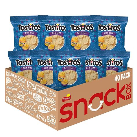 tostitos bite sized rounds tortilla chips 1oz bags 40 pack