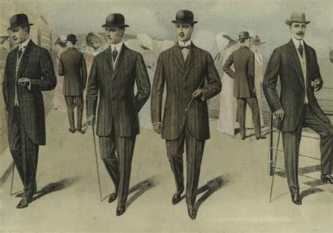 Men's fashion changed very little during the nineteenth century, especially when compared to women's fashion of the same period. Istorija mode: 1900-1910. godine - Wannabe Magazine