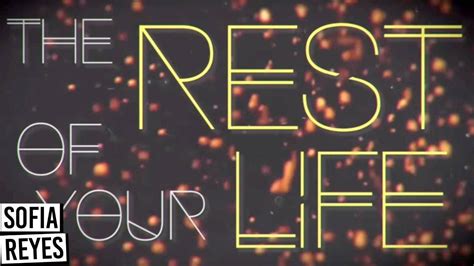 Sofia Reyes Conmigo Rest Of Your Life Official Lyric Video Youtube