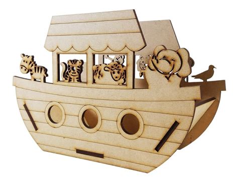 Kit Com 13 Lembrancinha Arca De Noé Cachepot Mdf | MercadoLivre