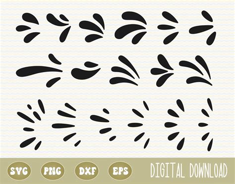 SVG PNG Design Elements Bundle Accents Svg Decorative Handdrawn Doodle Elements Sublimation
