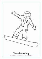 Colouring Snowboarding Winter Olympics Coloring Olympic Sports Jeux Games Olympiques Sheets Printables Ski Preschool Crafts Sport Activityvillage Activity Coloriage Activities sketch template