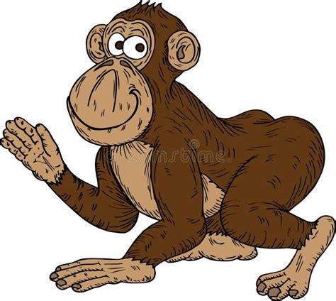 32 Cartoon Monkey Waving Free Stock Photos Stockfreeimages