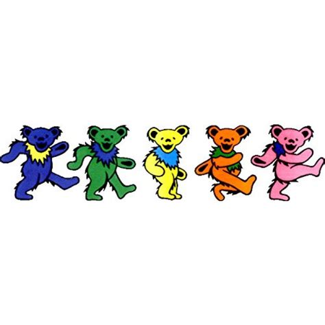 Download 653 grateful dead free vectors. GeeksHive: Grateful Dead - 5 Jerry Bears On Clear ...