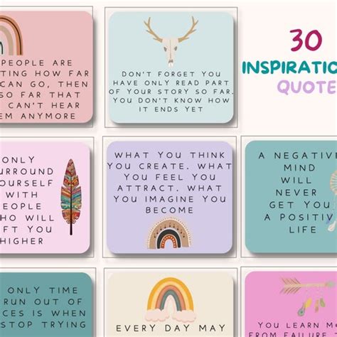 Inspirational Quote Cards Mindfulness Cards Inspirational Etsy Australia