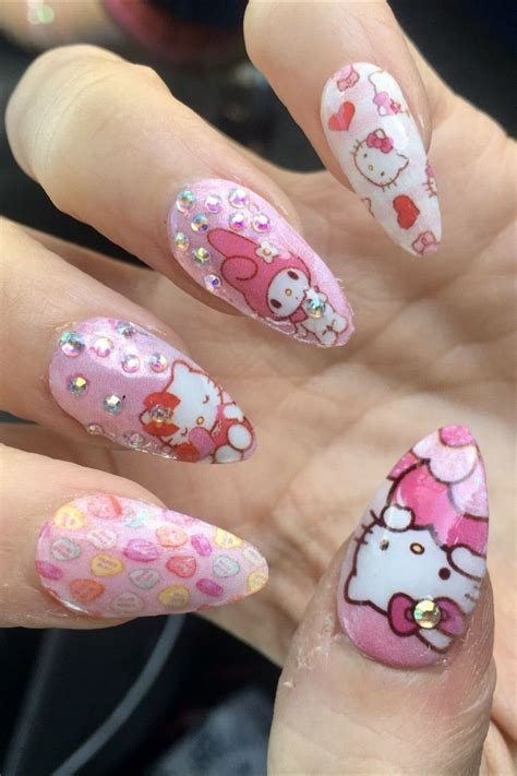 Pin By Angela Rivera On Ⓝⓐⓘⓛⓢ In 2020 Hello Kitty Nails Cat Nails Nails