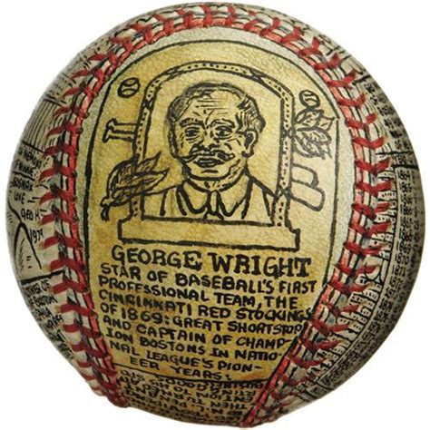 George Sosnak Folk Art Baseball George Wright