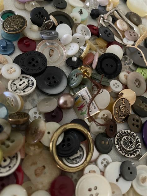 Huge Lot Of Vintage Buttons Etsy