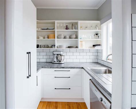 desain dapur letter   cantik  rumah   interior