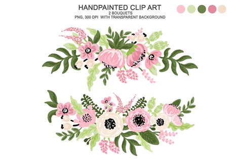 Choose from 540+ unicorn clip art images and download in the form of png, eps, ai or psd. Digital Watercolor Flower Clipart | Custom-Designed ...