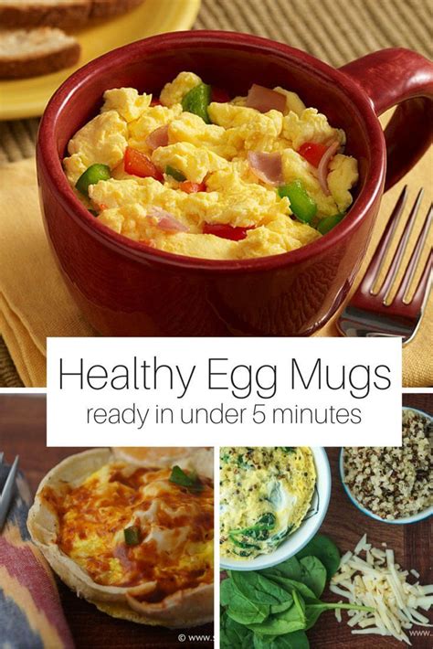 We're not talking about zapping frozen entrees. Five Healthy Breakfast Egg Mugs | Healthy breakfast ...