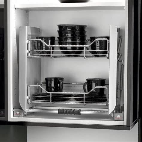 Handy shelving storage for the home.this shelving unit features 2 box style shelves taht can be used to store herbs & spices, tins or condiments.a great idea for keeping the kitchen tidy and organised. Rev-A-Shelf Pull Down Shelf & Reviews | Wayfair