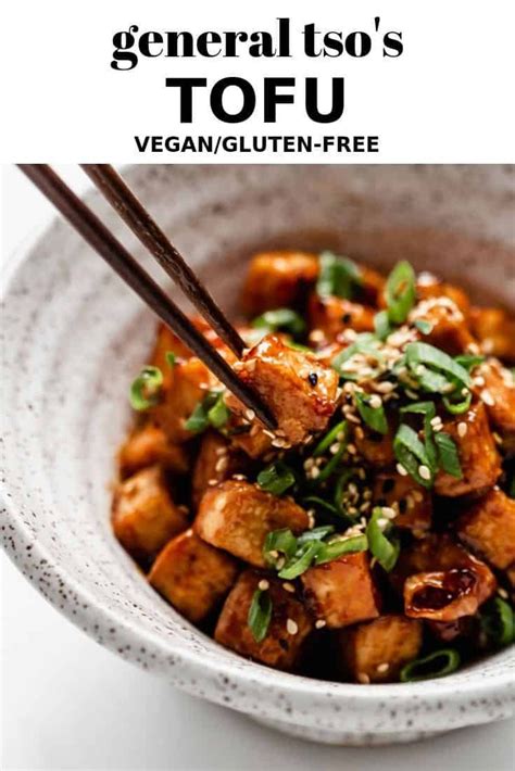 This general tso's sticky tofu recipe is a vegan and healthier take on the popular sweet & spicy chinese takeout chicken dish. General Tso's Tofu | Recipe | Tofu recipes, Dinner recipes ...