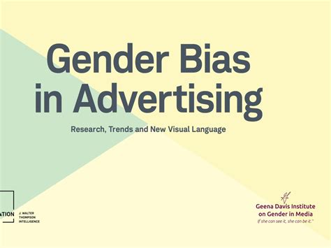Gender Bias In Advertising