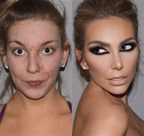 Beforeafter 16 Pictures Of Women With And Without Makeup