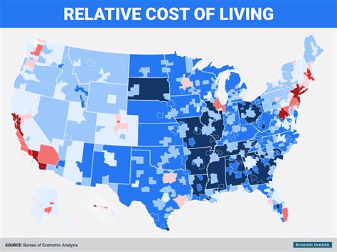 Here Are The Most And Least Expensive Places To Live In America