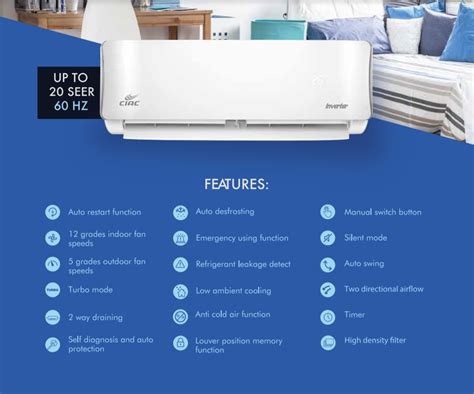 Feel free to call us +91.33.26789234 youremail@yourdomain.com. CIAC By Carrier Mini-split Air Conditioning 24000 BTU ...