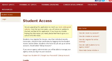 Access access.gpstc.org. Student Access