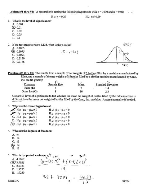 Practice Problems With Answers Statistics For Business Students