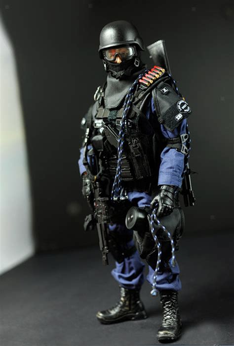 16th Scale Army Soldier Action Figure Model Toy Swat Team Man With