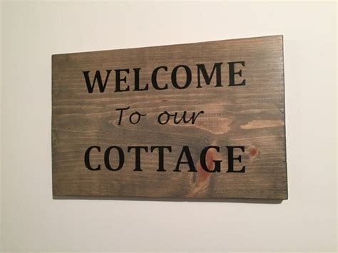 Welcome To Our Cottage Cottage Decor Reclaimed Wood Sign Etsy