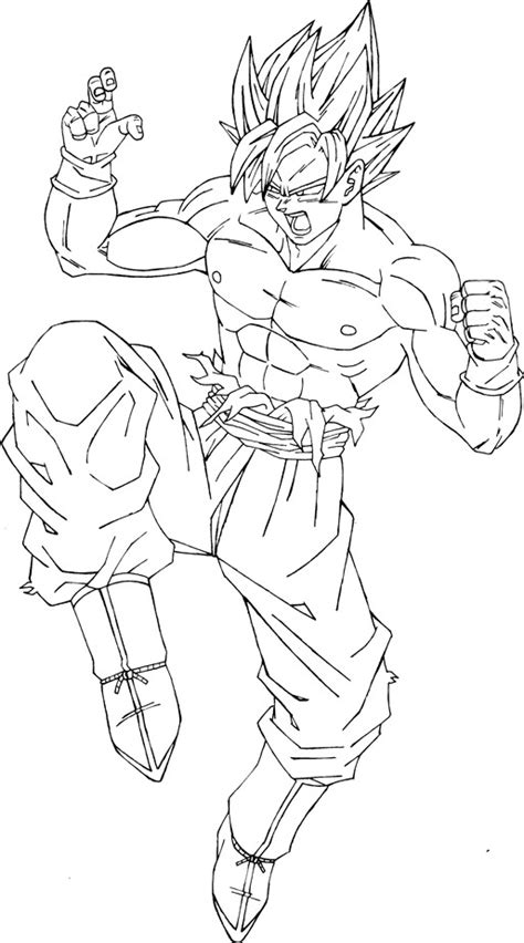 Goku 4 Para Dibujar Imagui