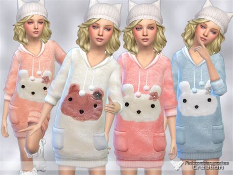 The Sims Resource Cute Winter Sweaters For Girls By Pinkzombiecupcake
