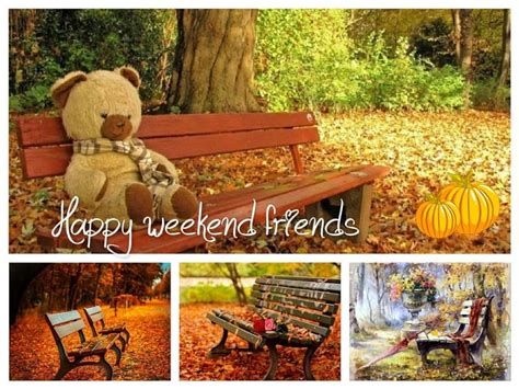 Happy Fall Weekend Friends Fall Leaves Autumn Nature Collage