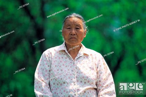 Old Korean Woman Stock Photo Picture And Rights Managed Image Pic